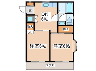 ファミ－ラシオンの物件間取画像